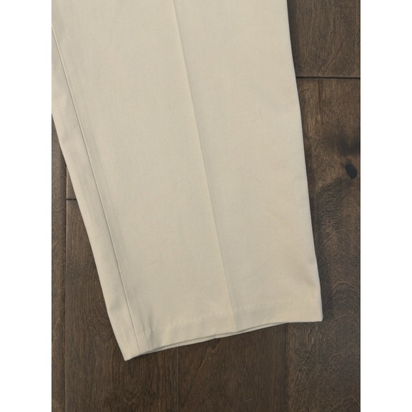 Savane Performance Chino Pants Soft Touch Wrinkle Free Size 46X28 Flat Front NWT - Picture 4 of 8